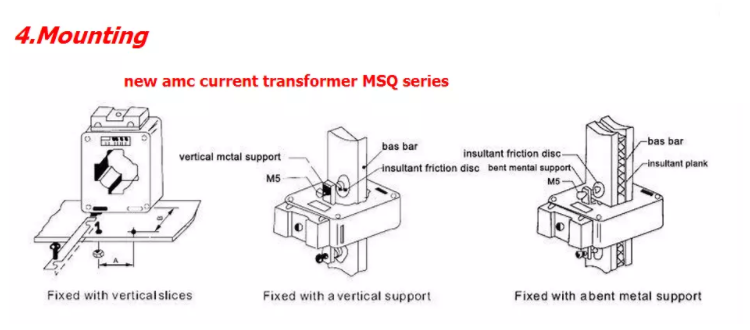 800/5A Bus Bar Current Transformer MSQ Toroidal CT Current Transformer with 30 40 60 80 100 125A Options