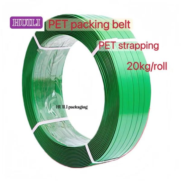 Bestselling 9-25mm PP PET strapping  green PET plastic strapping for manual strapping tools