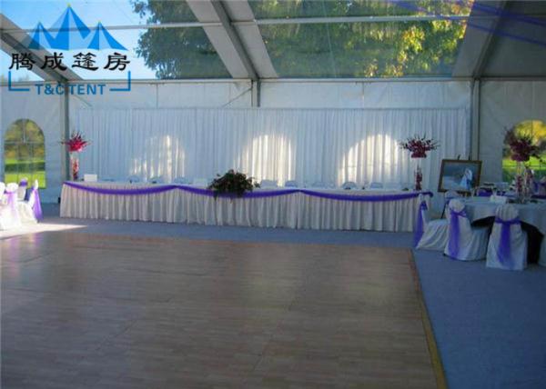 Big 20x30M Waterproof Outside Party Tents , Zinc Powder Coated Steel Canopy Wedding Tent