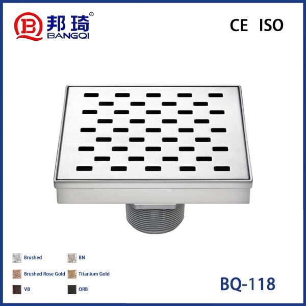 BQ-118 Drainage de plancher américain en acier inoxydable