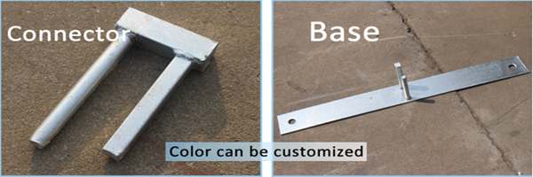 CA Mobile Fence 6 FTx10 FT Reuable Galvanized Panels Top Coupler for Isolation