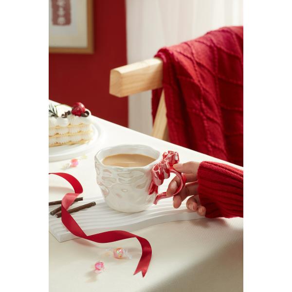 Parsimonious Bowknot Custom 3d Printed Ceramic Mug For Birthday Christmas Gift Mugs Cups