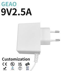 9V2.5A Adaptadores de alimentación montados en la pared para la venta en caliente Equipo de red de cigarrillos Socket silla de masaje TV