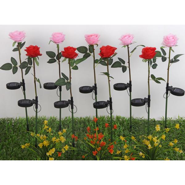 Solar Artifical Rose Lights Outdoor Lawn Park Decoration Lamp LED Silk Rose Lamp