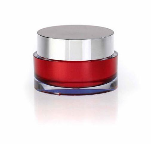 Oval Shape Acrylic Cosmetic Packaging Jars Empty Face Cream Jar 15g 30g 50g