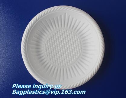 Крышка подноса еды круга кукурузного крахмала Dinnerware Eco приготовления уроков еды дружелюбная Biodegradable