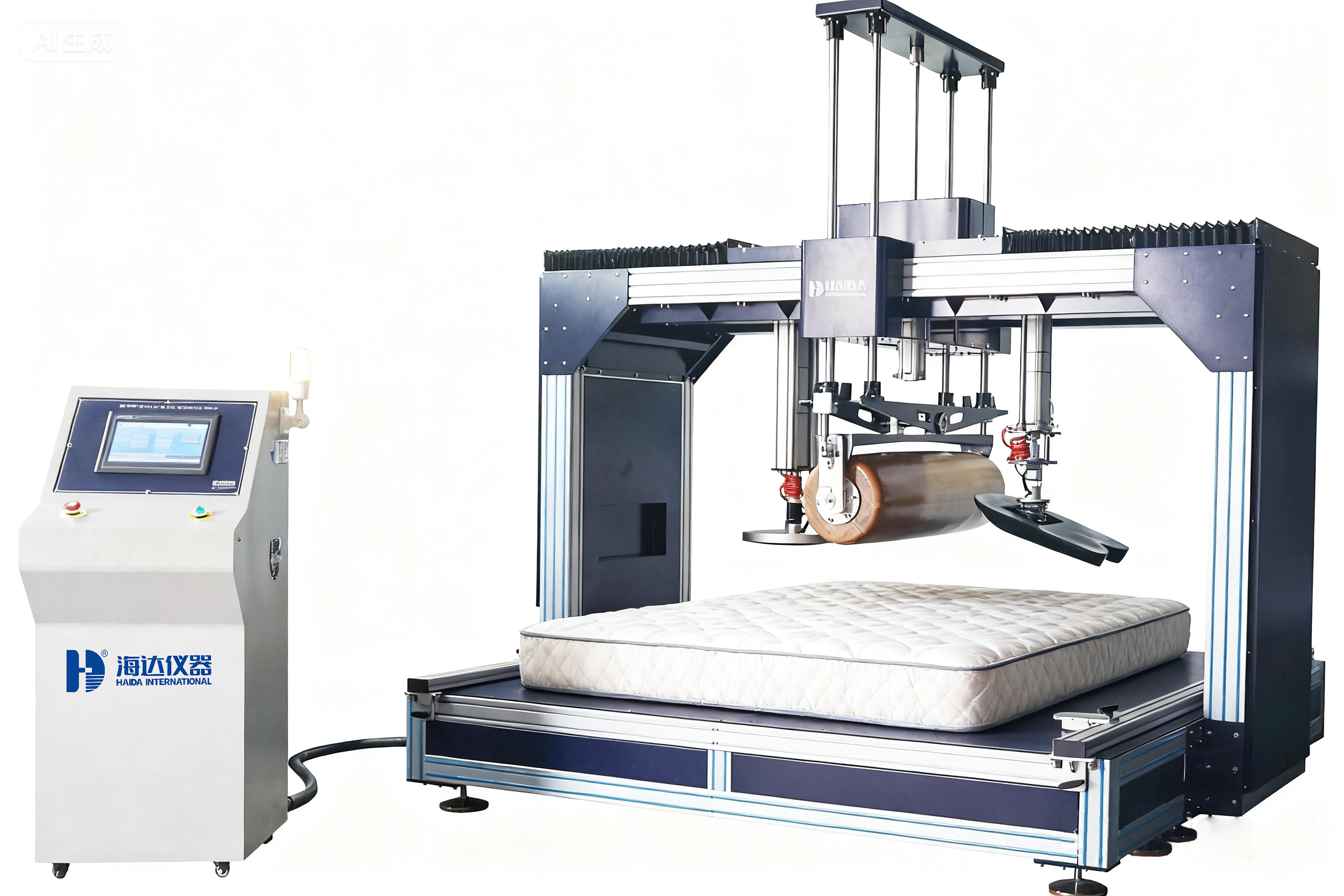 Comprehensive Mattress Rollator Fatigue Testing Machine / Multifunctional Mattress Durability Test Equipment