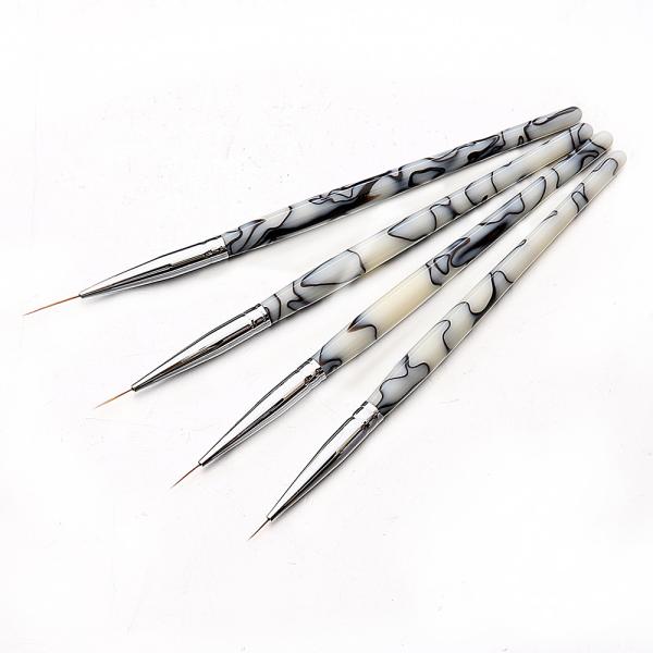 3D Tip DIY Nail Painting Brush Acrylic UV Gel Flower Line Grid Nail Marble Pen