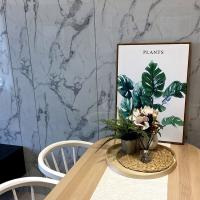Casa Banheiro Decorativo Impermeável SPC PVC Duche Painel de parede de mármore sólido Painéis de parede interiores