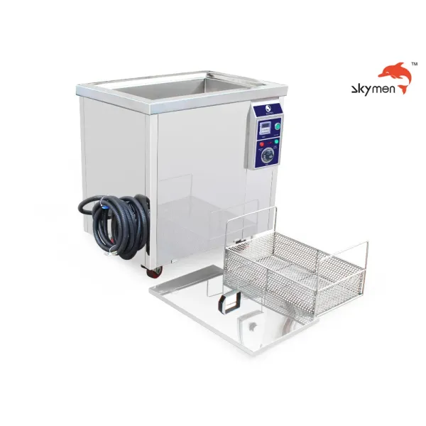360L Capacity Single Tank Industrial Ultrasonic Cleaner with AC380V 50Hz Power and 99-hour Timer for DPF Cleaning