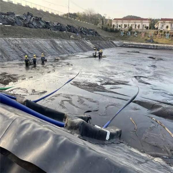 埋立地池ライニングおよび防水プロジェクト用ブラックHDPEジオメンブレンライナー