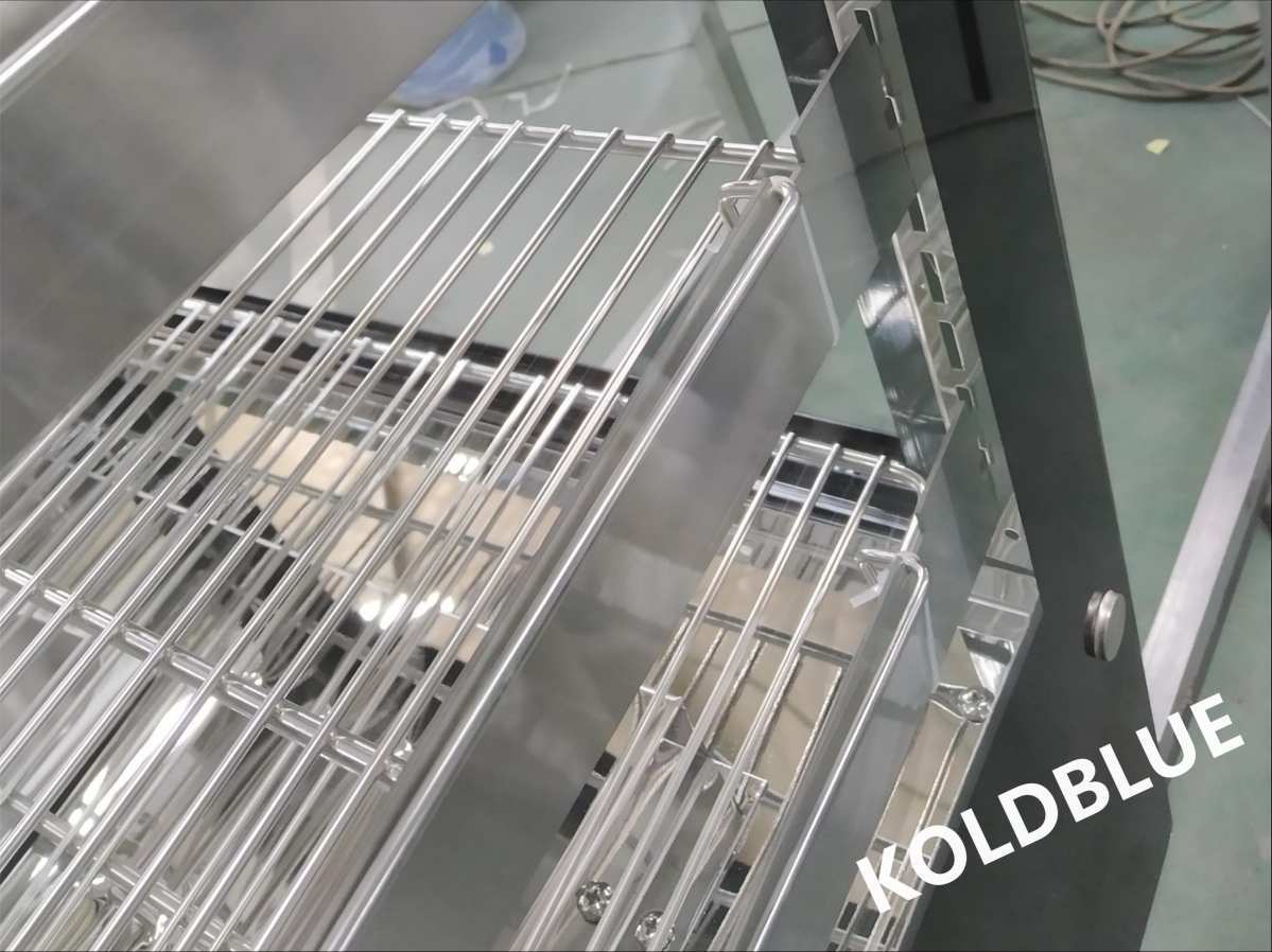 660mm Counter‑Top Flat‑Front Cake Chiller Double‑Tempered‑Glass Mini Dessert Showcase