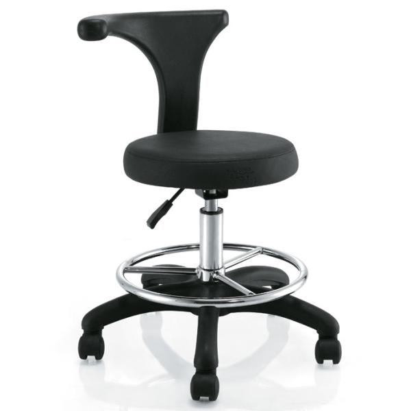 Morden Hair Styling Salon Rolling Chair For Cutting Hair , Chrome Foot