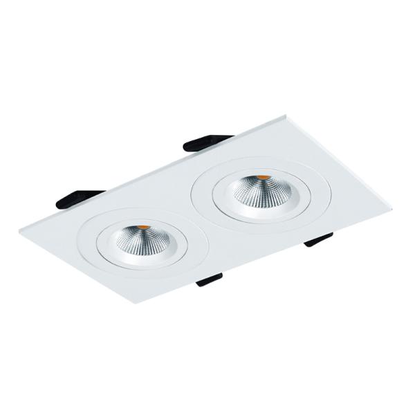Aluminum LED Grille Downlight 2×8W LED Ceiling Downlight