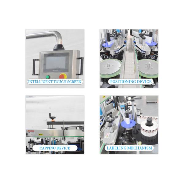 Automatic Round Flat Bottle Double Side Labeling Machine Square Oval Bottle