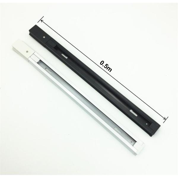 Thick Aluminum Track Rail LED Light Accessories Good Thermal Performance