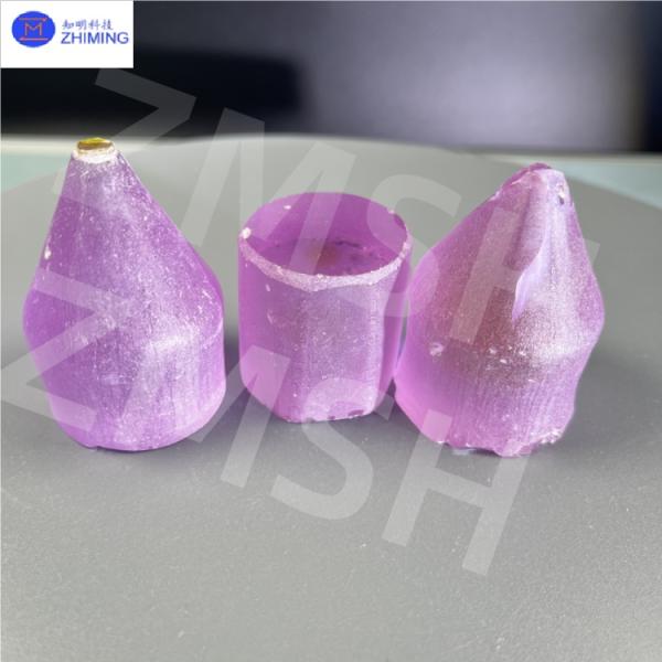 Granate de aluminio ytrium YAG cultivado en laboratorio cortado en forma libre Sapphire morado Cristal de piedra preciosa Material Dope Iones de neodimio