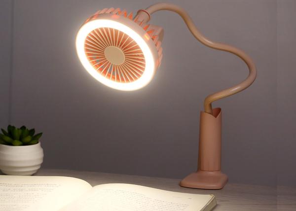 portable mini led fan desk light fan camping light with fan / tent fan light rechargeable