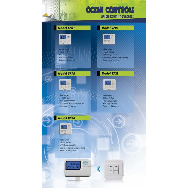 Electric Boiler Thermostat , 2 Wire Programmable Thermostat