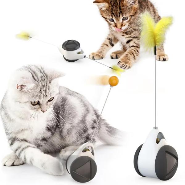 Plastic Pet Training Products Interactive Cat Chasing Toys Sustainable