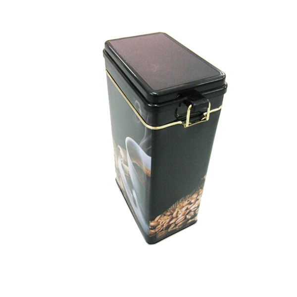 Rectangular Coffee Tea Tin Can Metal Coffee Tin Can Airtight Coffee Tins Wholesale