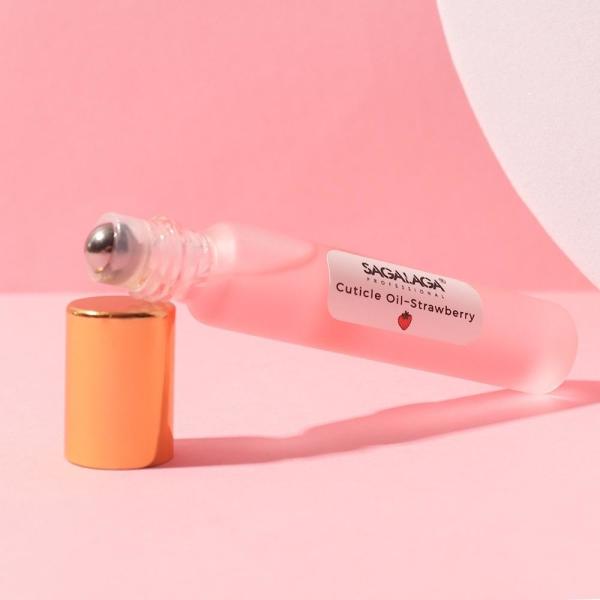 Bouteille à rouleaux de marque privée 10 ml Huile de cuticule pour ongles Revitalisant parfumé Huile de renforcement des ongles