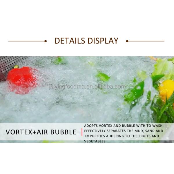 Jiuying 250L Single tank fruit and vegetable cleaning machine with full 304 stainless steel body
