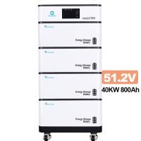garantía profunda del ciclo de vida del inversor del hogar de la batería de litio de 51.2V 800Ah