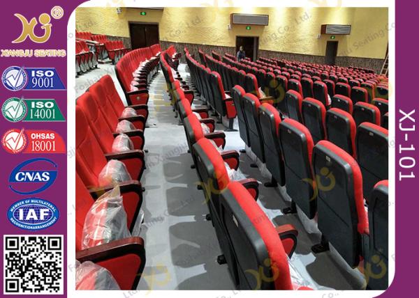 Lumbar Support Wear Resistance Fabric Theatre Seating Chairs With 5 Years Warranty