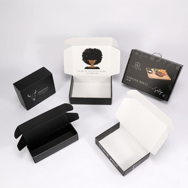 Продовольственная упаковка Логотип на заказ Печать Kraft Paper Mailer Почтовая доставка Почтовый ящик