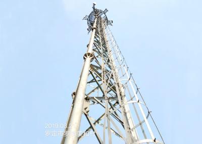 3 Legged Galvanized Lattice Steel Towers 80m Antenna Telecommunication Tower