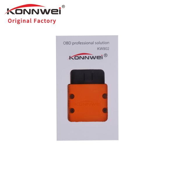 ABS Housing Iphone Vehicle Code Reader KONNWEI KW902 Wifi Obd2 Scanner 12V 0.5-1W