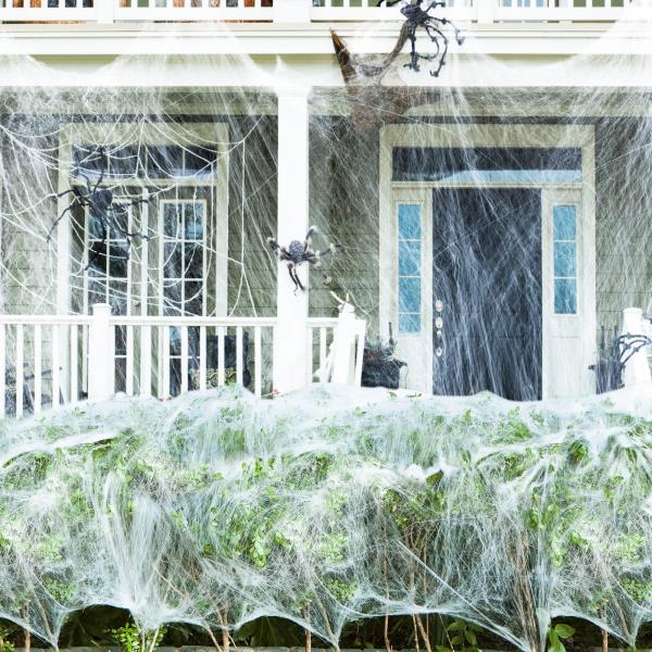 Polyester Spider Web Cotton Thread Haunted House Decoration for Halloween Party Props