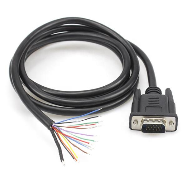 Antiwear 15Pin Computer Monitor Cable , Anti Corrosion D Sub VGA Cable
