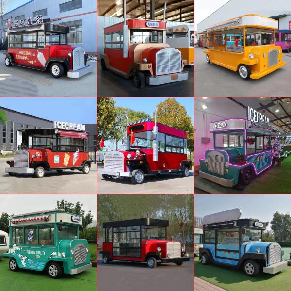 Electric Mobile Food Truck for Cold Drinks Fruit Juice Beer Milk Tea Coffee and Snacks