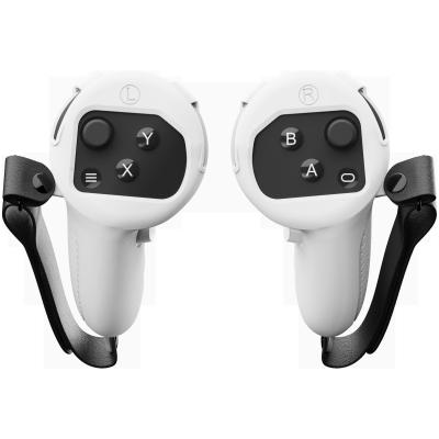 Silicone Controller Cover For Meta Quest 3 Anti-Throw Protective With Wrist Knuckle Strap