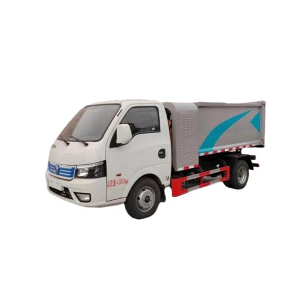 Self Loading Self Discharging Garbage Truck Powered by Pure Electric