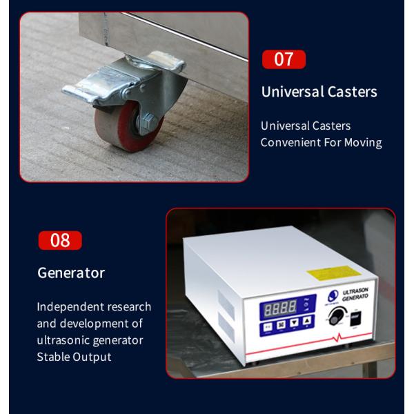 Industrial PCB Sonic Cleaning Machine 100L 40Khz with Three Tank