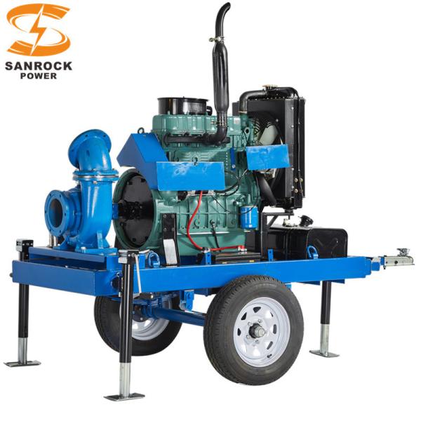 90kw 120kw bombas de agua con motor diésel de auto-primación urbana bomba de alcantarillado de larga vida útil