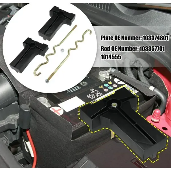 Replacement Club Car Precedent Battery Hold Down Plate Kit 103357701