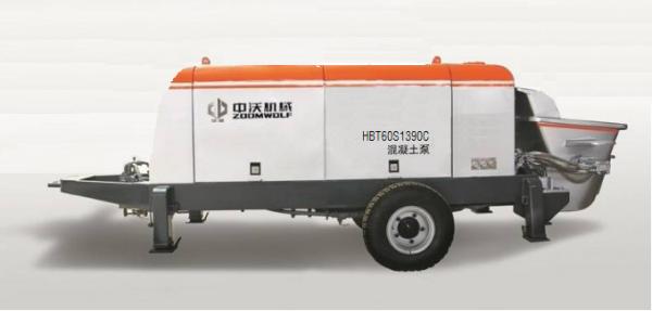 Mobile Long Distance Concrete Pump High Pressure Concrete Pump ISO9001 Certification