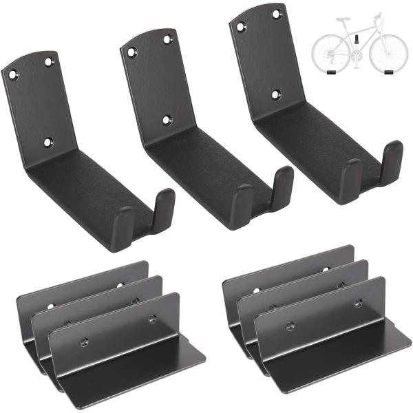 Metal Steel Bracket Bike Wall Mount for Standard Bikes in Indoor or Garage Storage