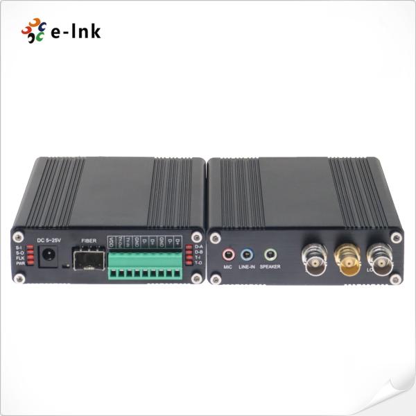1Ch Bidirectional 3G-SDI with Loop-out + 1Ch Tally + 2Ch Bidirectional RS485 or RS422 + 2Ch Stereo Audio + 1Ch Microphone over Fiber Converter