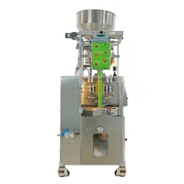 PLC Control Triangle Bag Packaging Machine 2.5kw Back Sealing Machine Dual Mode