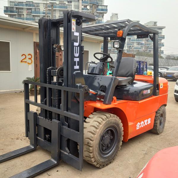 3ton HELI Second Hand Electric Forklift Original Color and Rated Lifting Capacity 5Tons