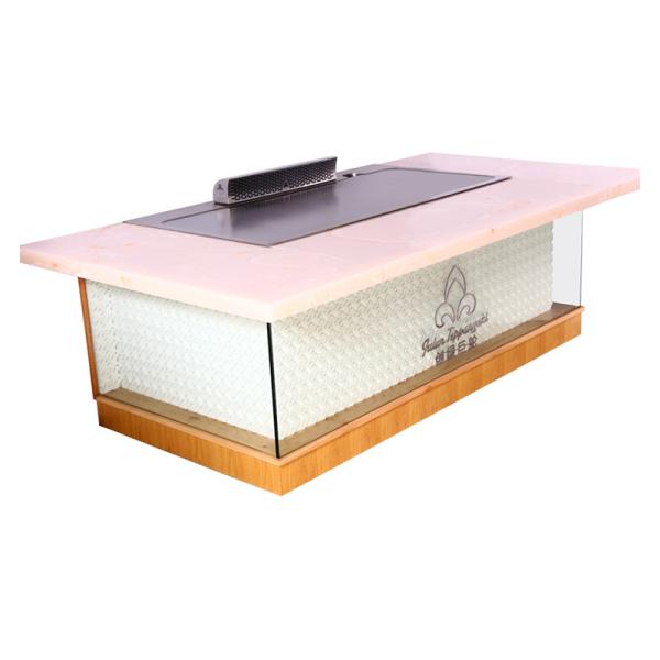Commercial Induction Teppanyaki Grill Table 8KW 380V Smokeless