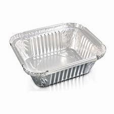 recipiente de alimento de abastecimento da folha de alumínio da linha aérea 450ml para o alimento empacotado