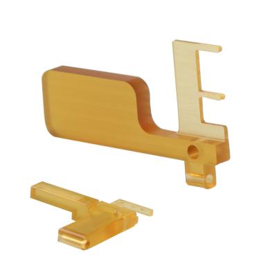 High Precision Custom PVDF Machining 0.01mm Tolerance Yellow Color Small Size