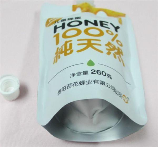 Liquid Plastic Packaging Bags For Drinking / Spout Pouch Packaging