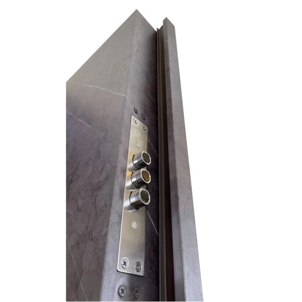 Customizable Fingerprint Front Door Steel Security Door With Knock Down Frame